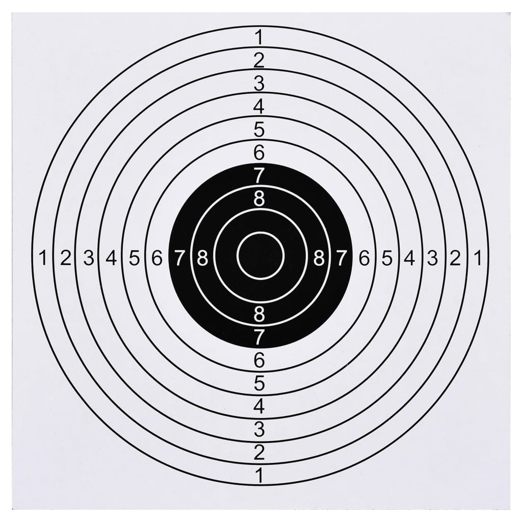 vidaXL 100 pcs Shooting Paper Targets 5.9"x5.9"