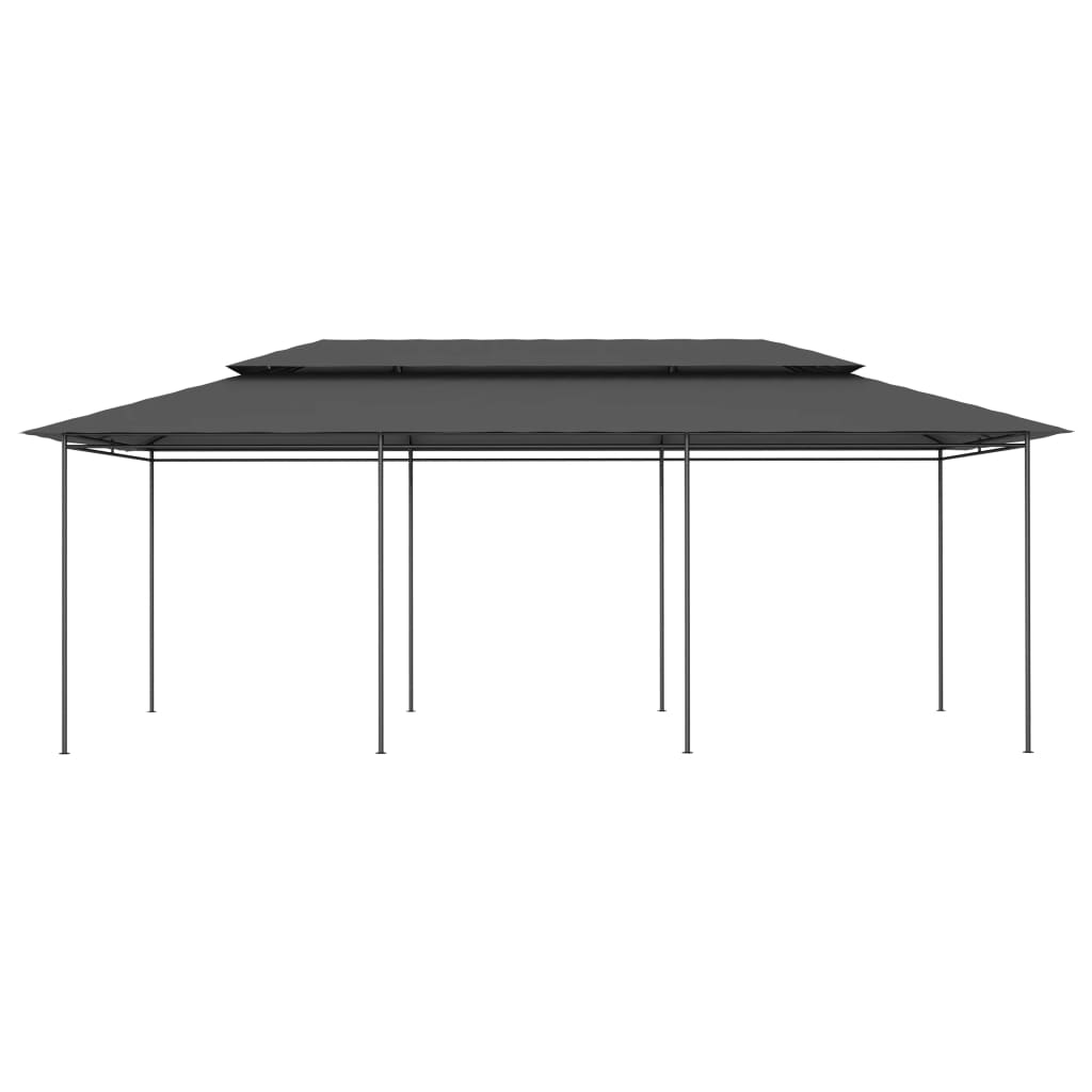 vidaXL Gazebo 236.2"x117.3"x106.3" Anthracite