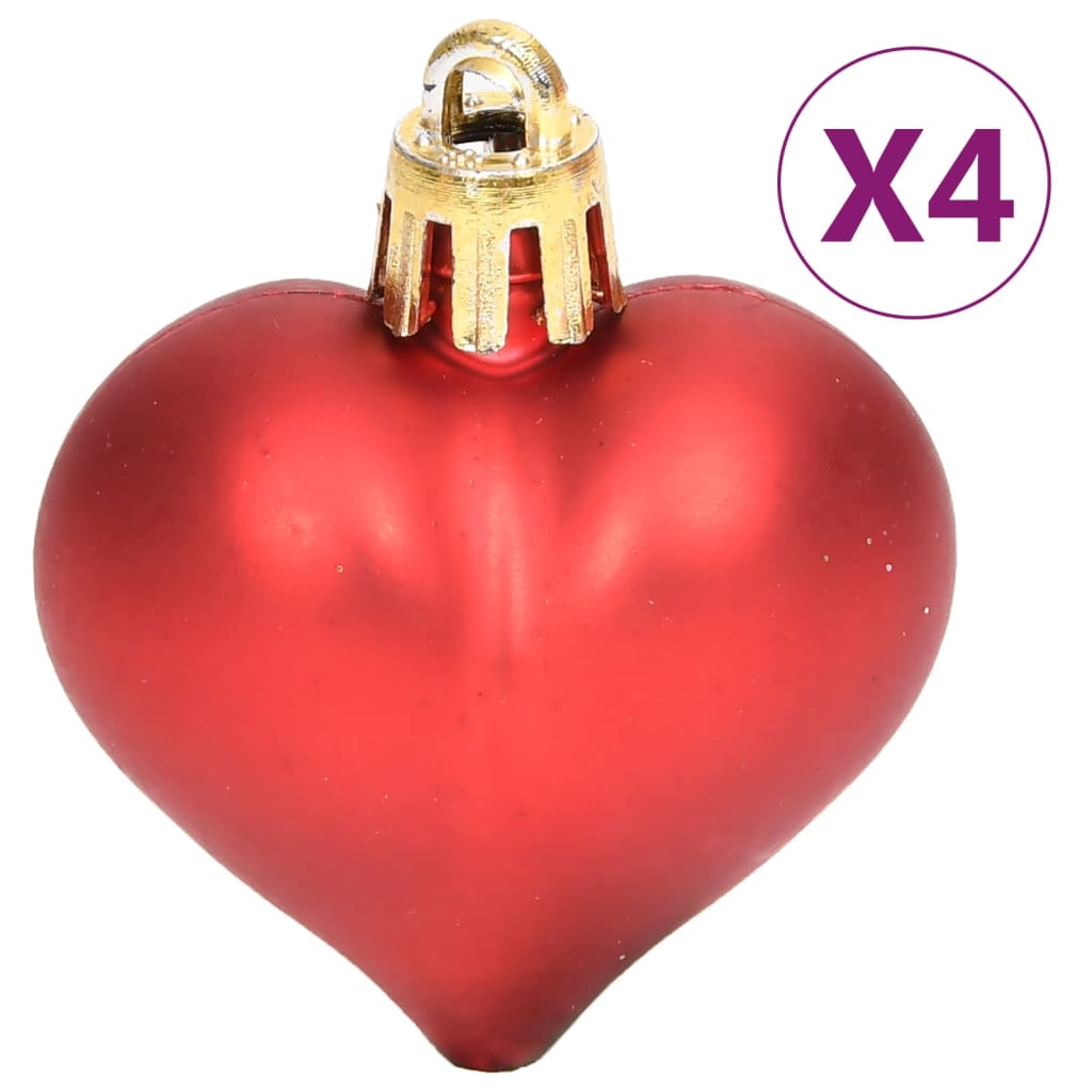 vidaXL 70 Piece Christmas Bauble Set Gold and Red