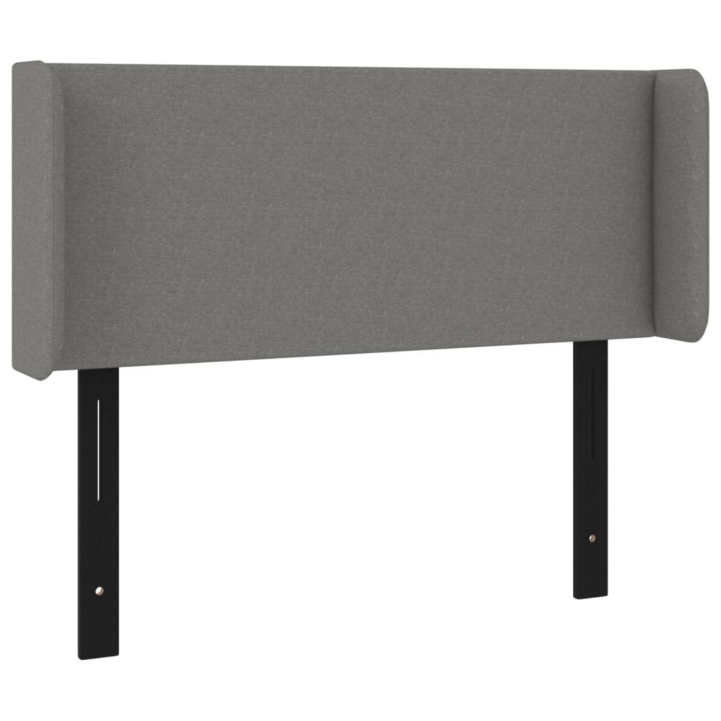 vidaXL Headboard with Ears Dark Gray 40.6"x6.3"x30.7"/34.6" Fabric