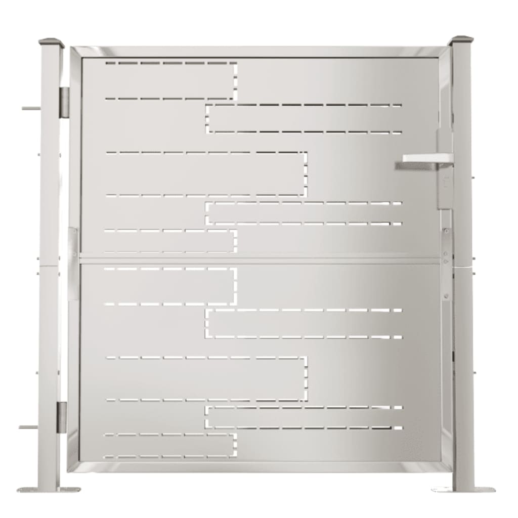 vidaXL Garden Gate 39.4"x39.4" Stainless Steel