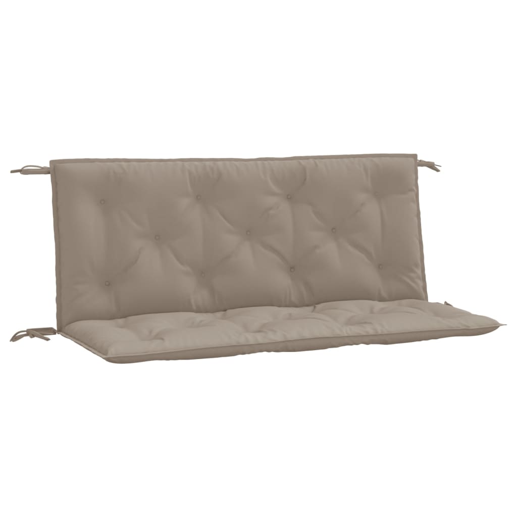 vidaXL Garden Bench Cushion Taupe 47.2"x(19.7"+19.7")x2.8" Oxford Fabric