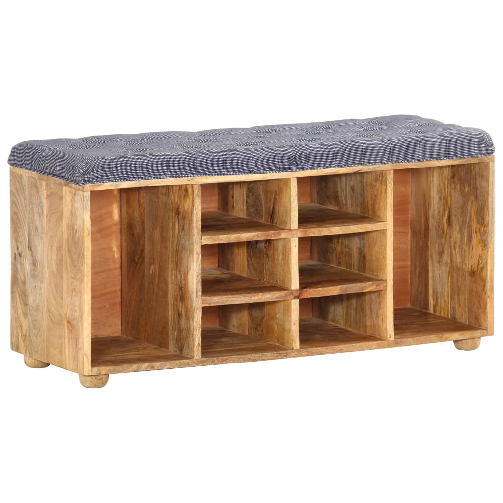 vidaXL Hall Bench 39.4"x13.8"x18.5" Solid Mango Wood