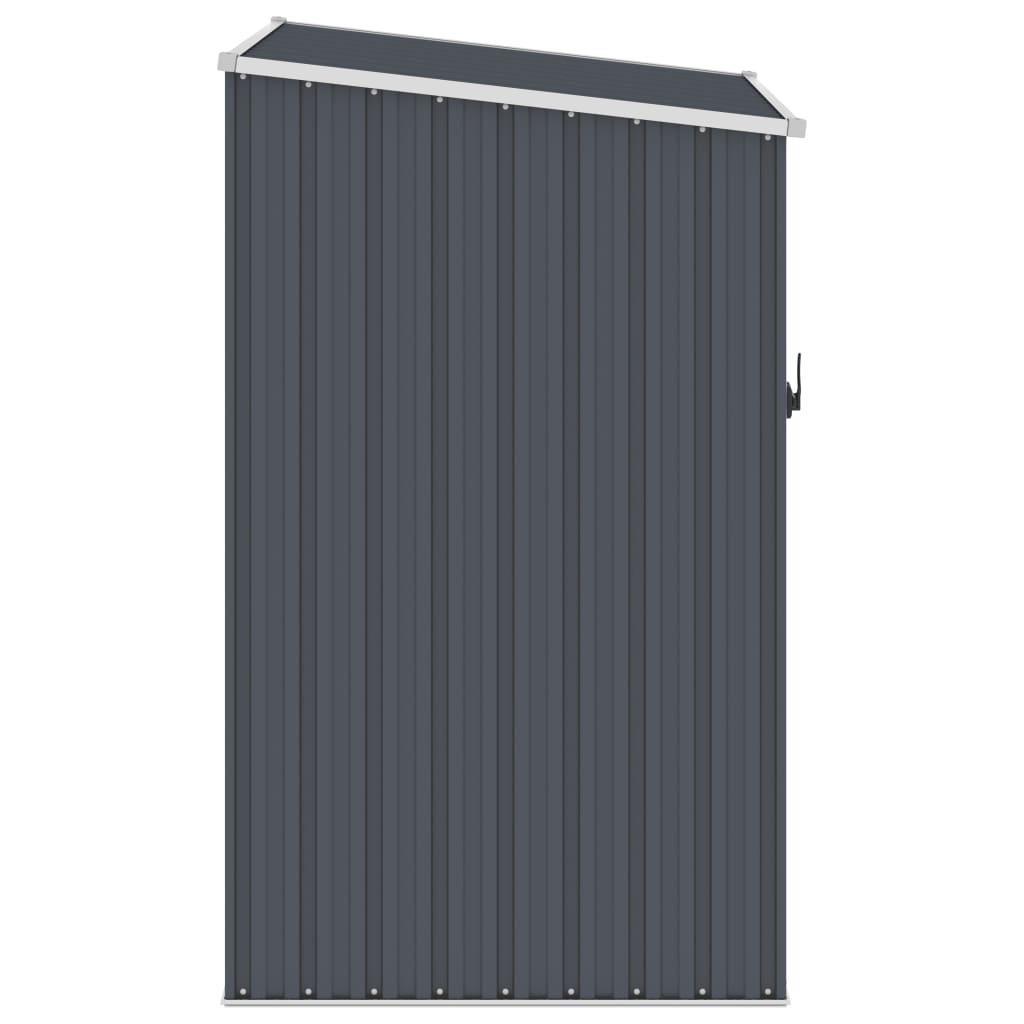 vidaXL Garden Shed Anthracite 34.3"x38.6"x62.6" Galvanized Steel