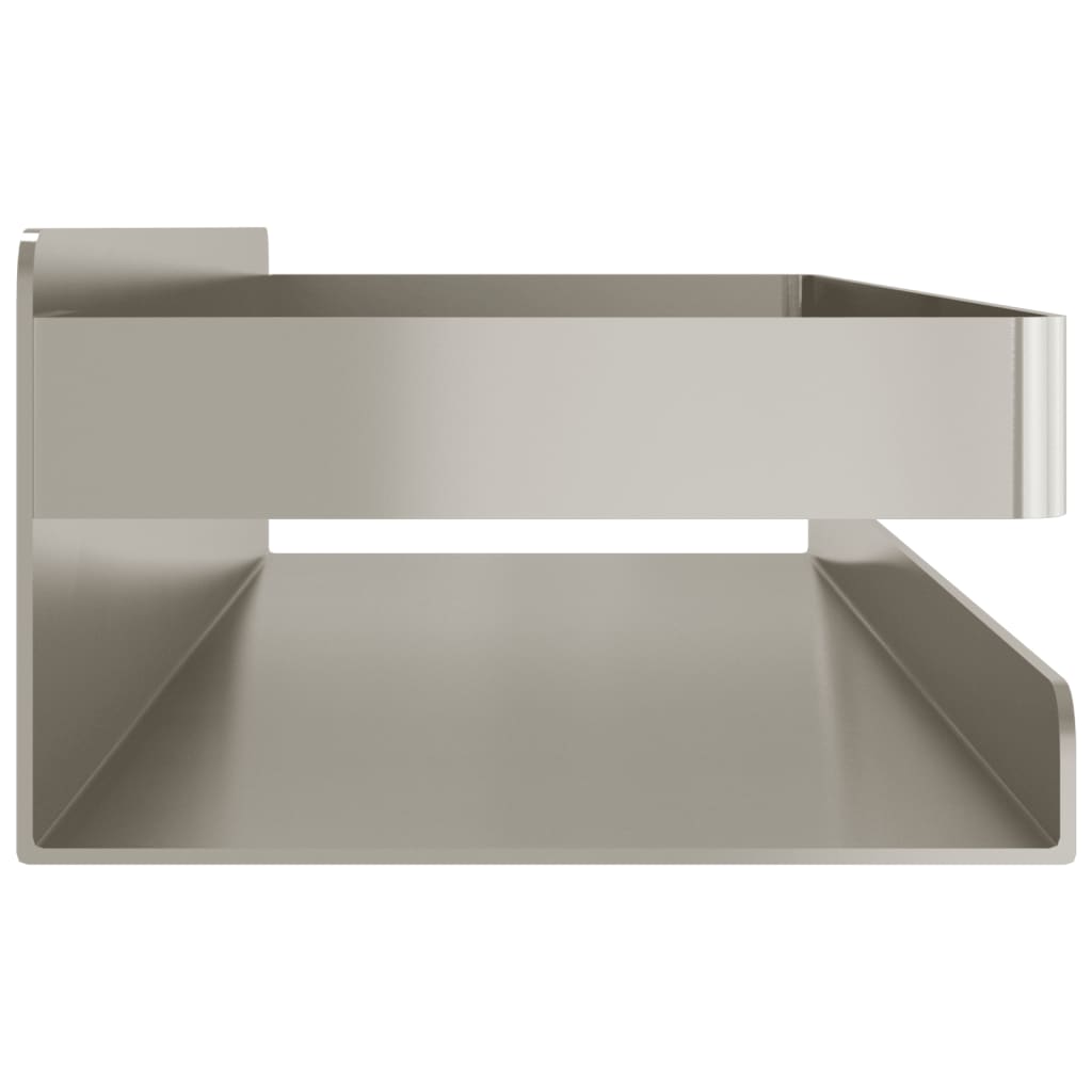 vidaXL Shower Shelf 11.8"x3.9"x2.4" Brushed 304 Stainless Steel