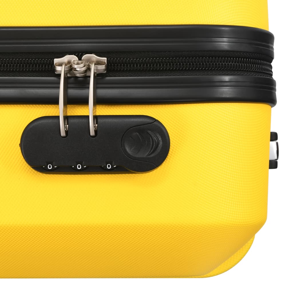 vidaXL Hardcase Trolley Set 3 pcs Yellow ABS