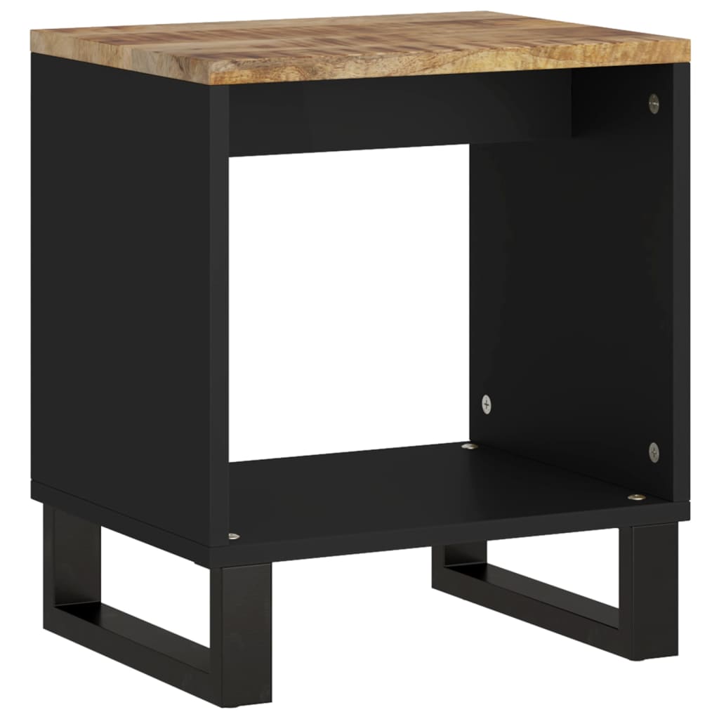 vidaXL Coffee Table 15.7"x12.2"x18.1" Solid Wood Mango&Engineered Wood