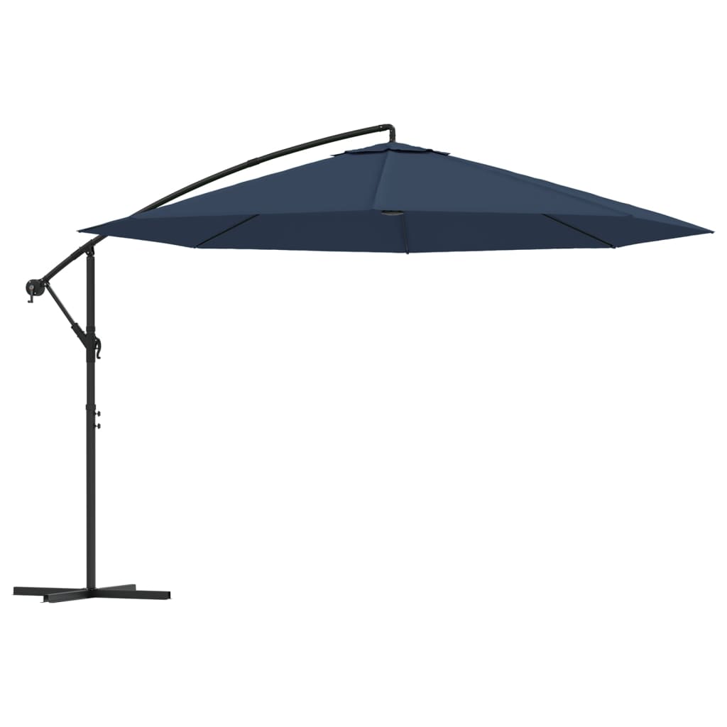 vidaXL Cantilever Garden Parasol 137.8" Blue