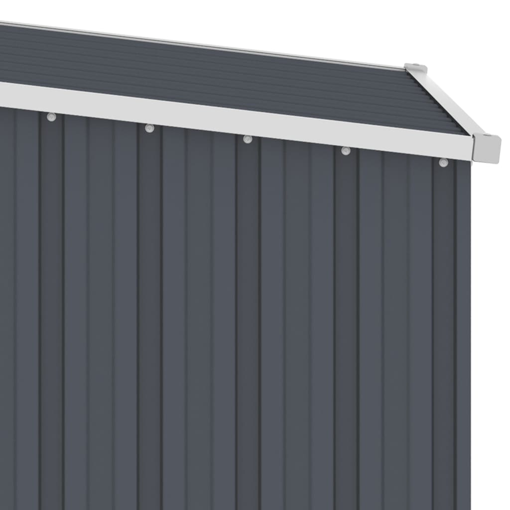 vidaXL Garden Shed Anthracite 34.3"x38.6"x62.6" Galvanized Steel