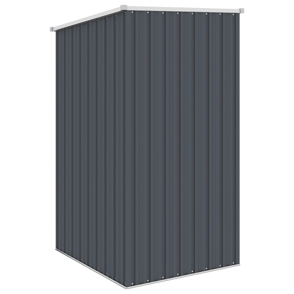 vidaXL Garden Shed Anthracite 34.3"x38.6"x62.6" Galvanized Steel