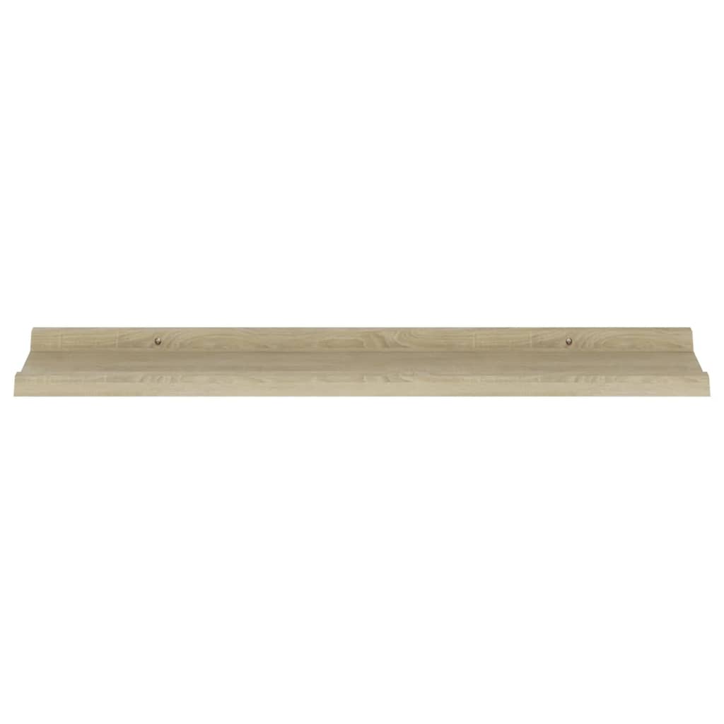 vidaXL Wall Shelves 2 pcs Sonoma Oak 31.5"x3.5"x1.2"