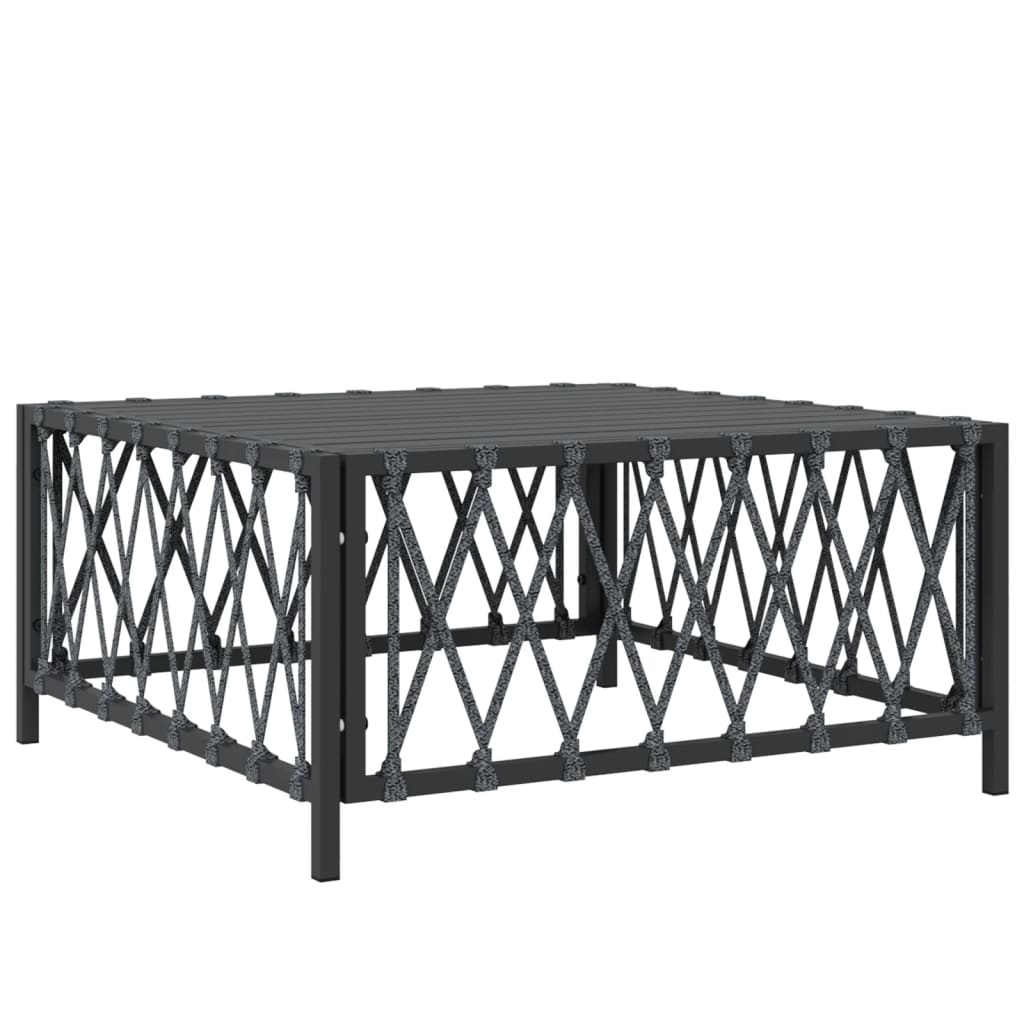 vidaXL 5 Piece Patio Lounge Set with Cushions Anthracite Steel