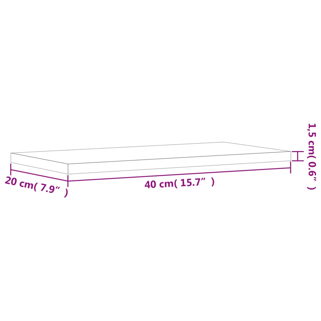 vidaXL Bookshelf Boards 4 pcs High Gloss White 15.7"x7.9"x0.6" Engineered Wood