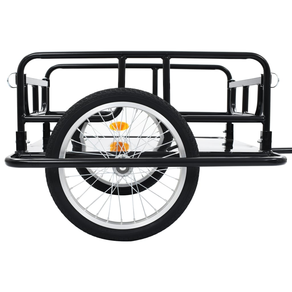 vidaXL Bike Trailer 51.2"x28.7"x19.1" Steel Black