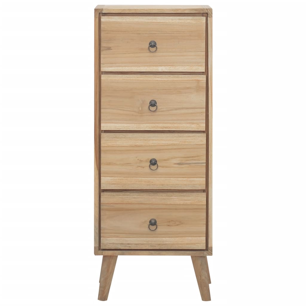 vidaXL Chest of Drawers 15.7"x11.8"x39.4" Solid Wood Teak