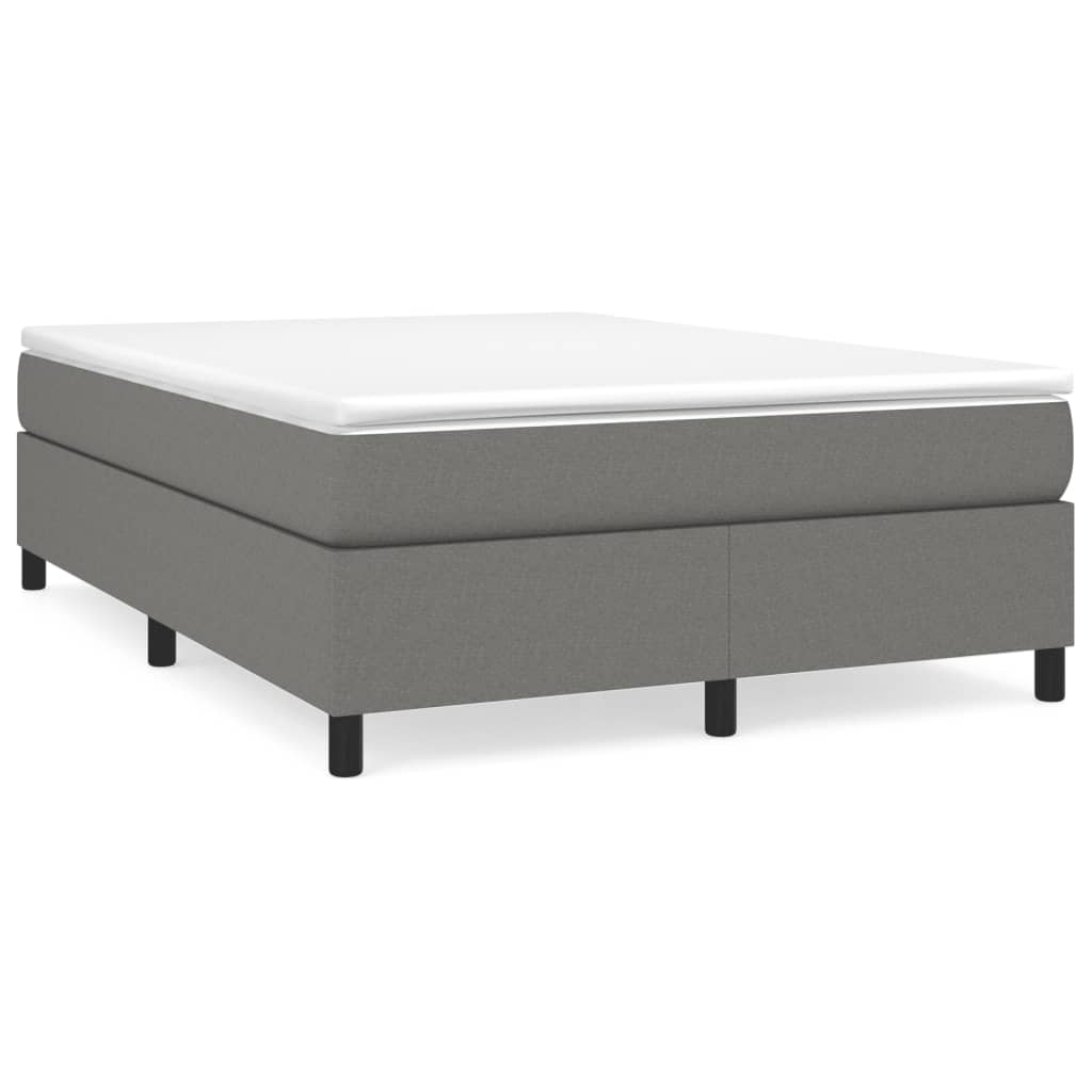 vidaXL Bed Frame Dark Gray 53.9"x74.8" Full Fabric