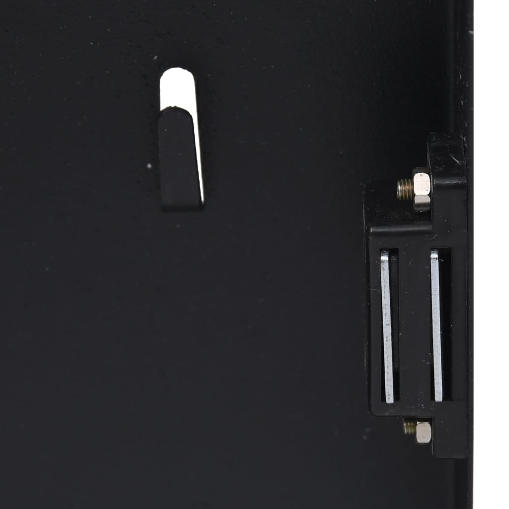 vidaXL Key Box with Magnetic Board Black 11.8"x7.9"x1.6"