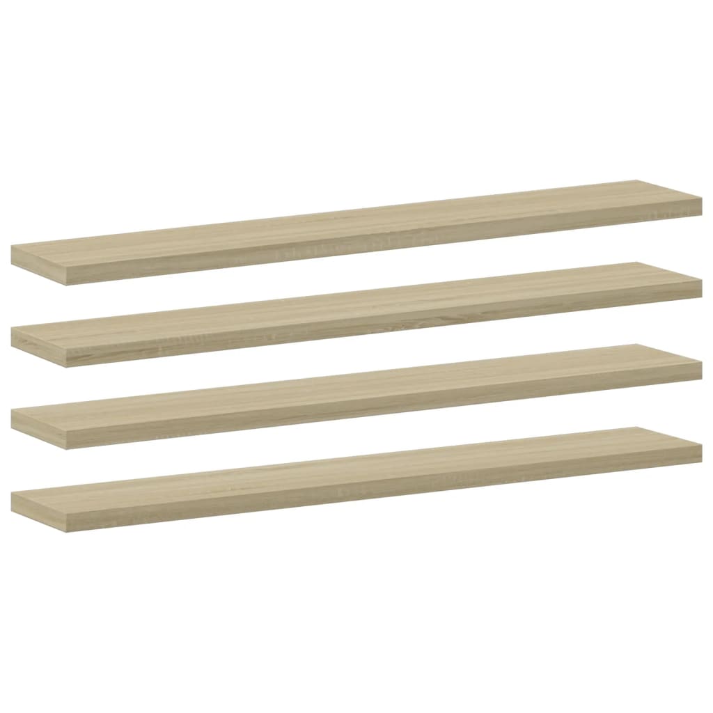 vidaXL Bookshelf Boards 8 pcs Sonoma Oak 23.6"x3.9"x0.6" Engineered Wood