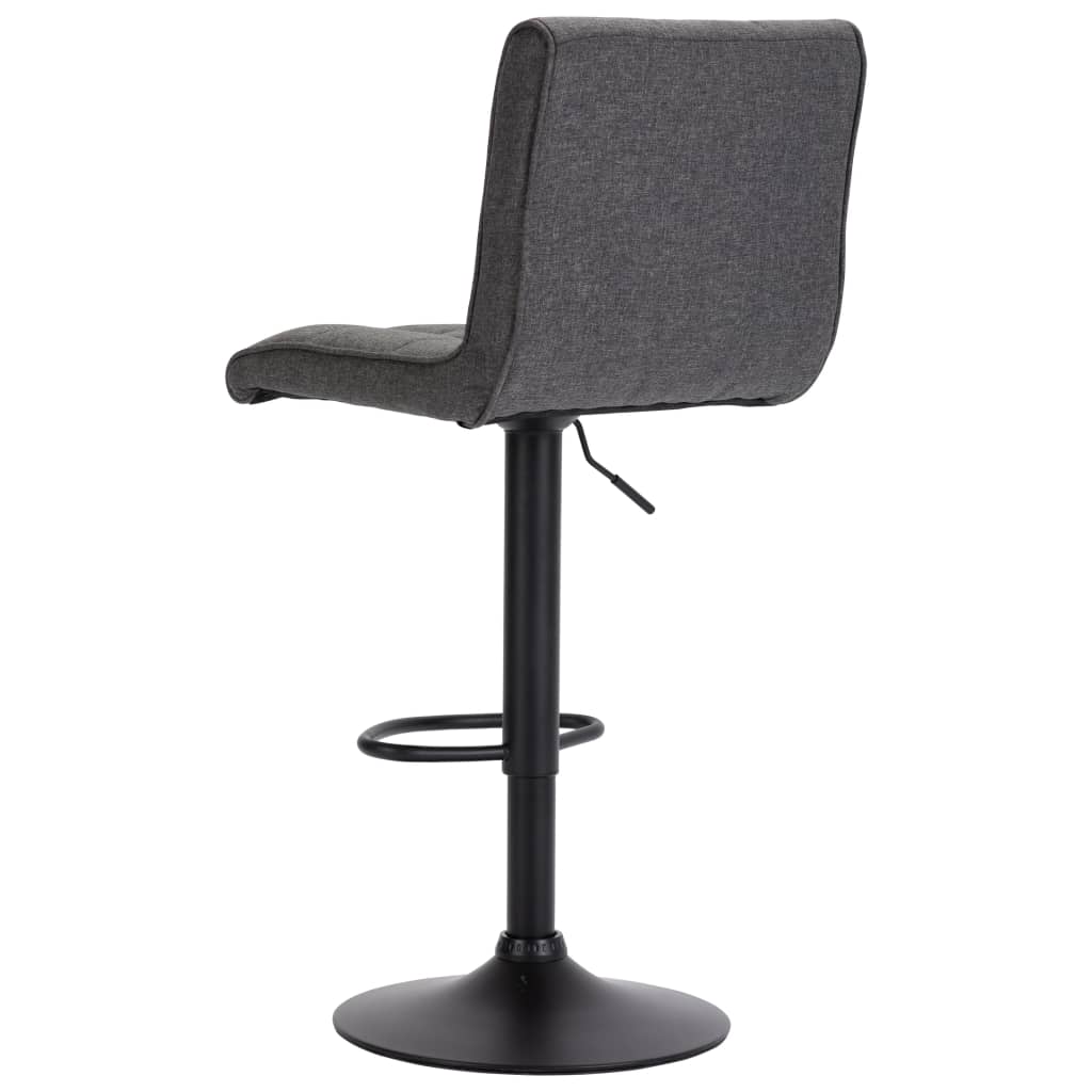 vidaXL Bar Stool Dark Gray Fabric