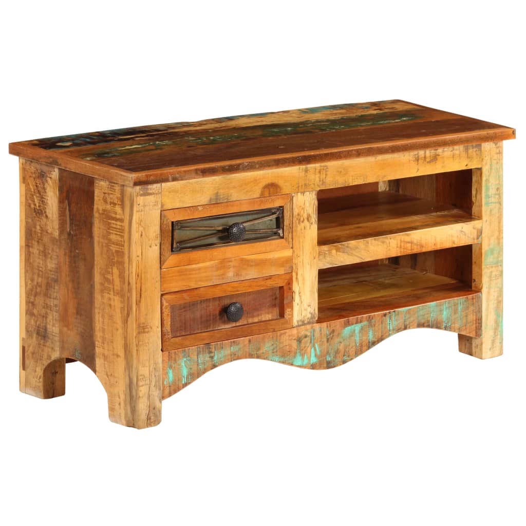 vidaXL TV Stand 31.5"x11.8"x15.7" Solid Wood Reclaimed