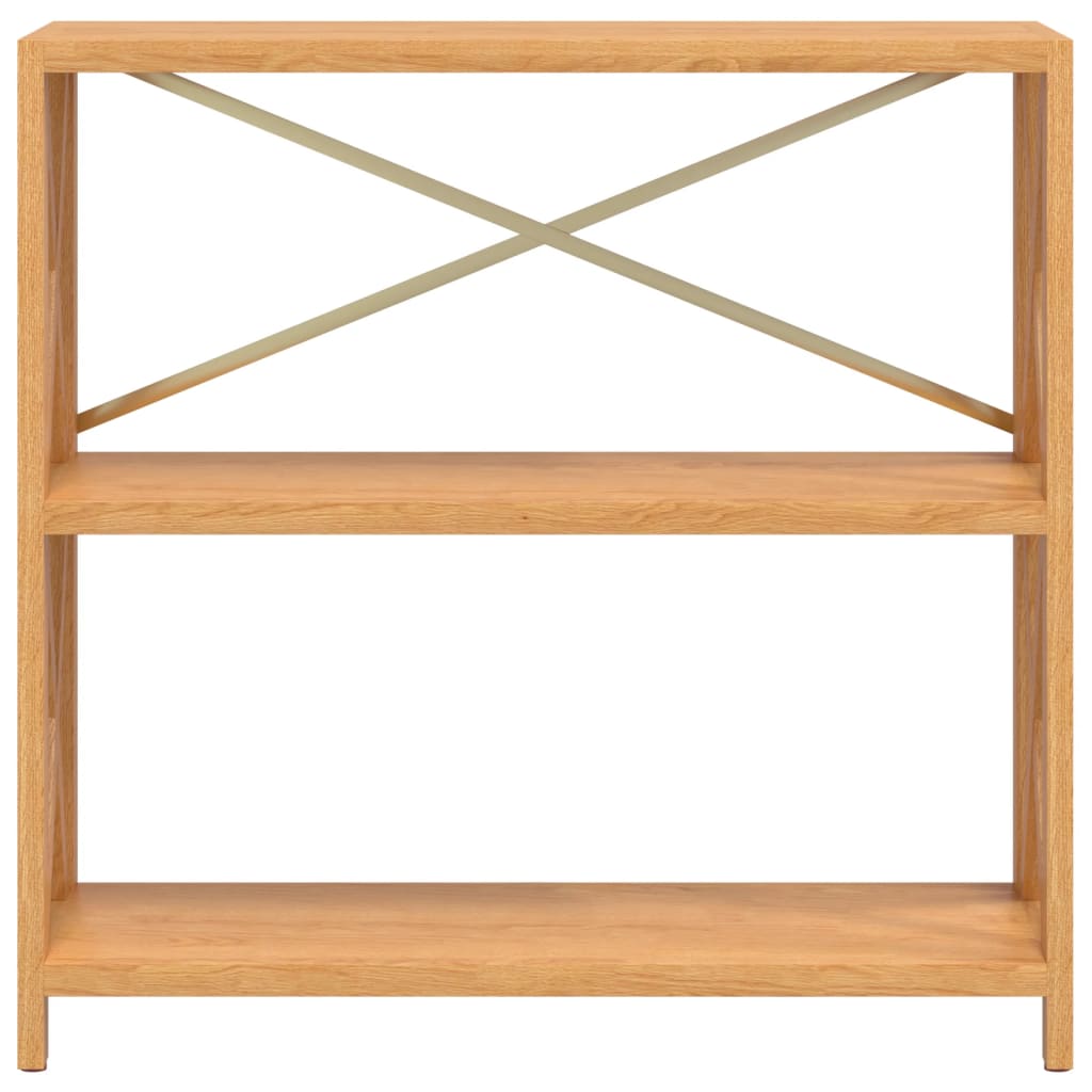 vidaXL 3-Tier Shelf 31.5"x11.8"x30.7" Solid Wood Oak