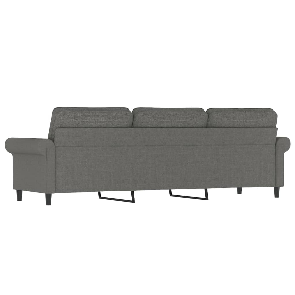 vidaXL 3-Seater Sofa Dark Gray 70.9" Fabric