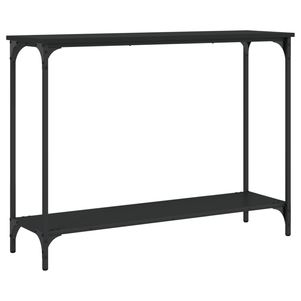 vidaXL Console Table Black 39.8"x12"x29.5" Engineered Wood