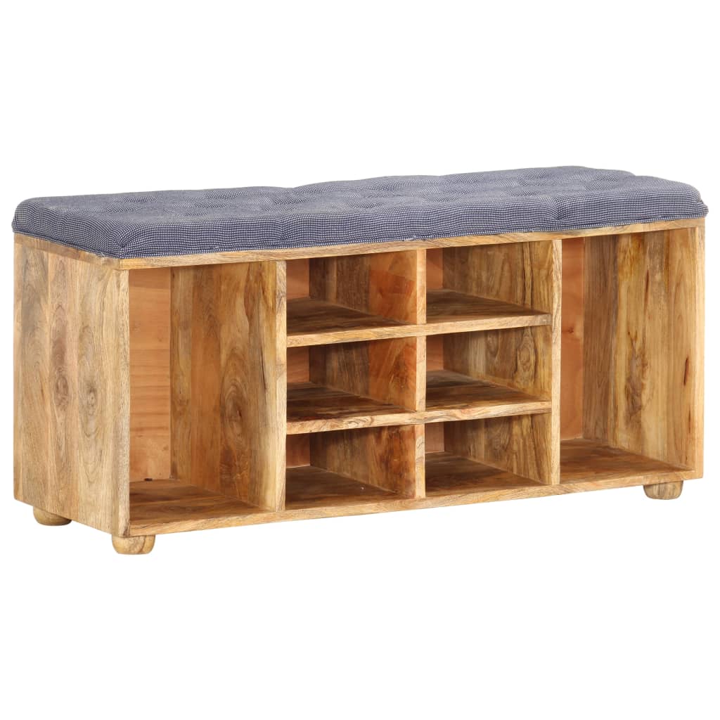 vidaXL Hall Bench 39.4"x13.8"x18.5" Solid Mango Wood