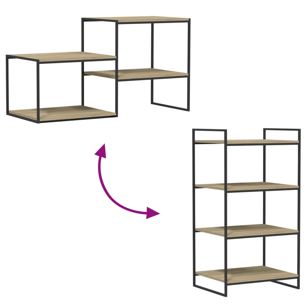 vidaXL Bookshelf Boards 8 pcs Sonoma Oak 23.6"x19.7"x0.6" Engineered Wood