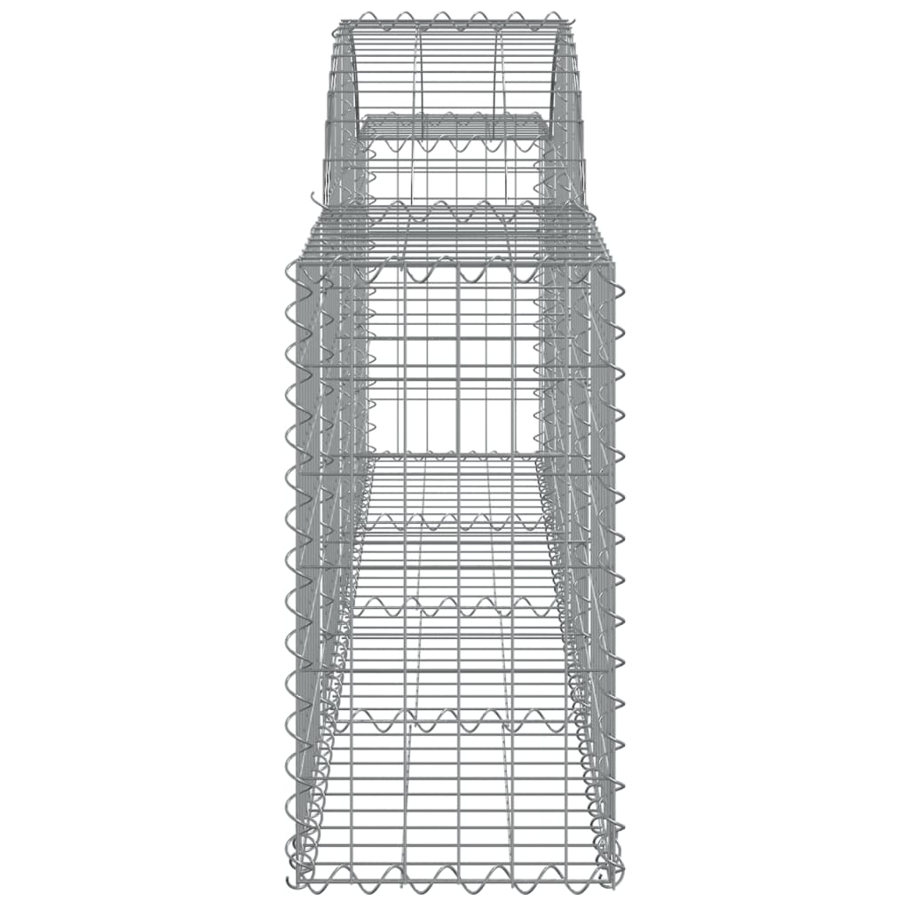 vidaXL Arched Gabion Baskets 25 pcs 78.7"x11.8"x23.6"/31.5" Galvanized Iron