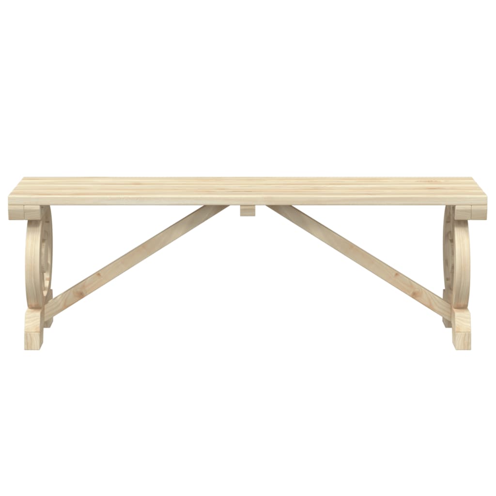 vidaXL Patio Bench 45.3" Solid Wood Fir