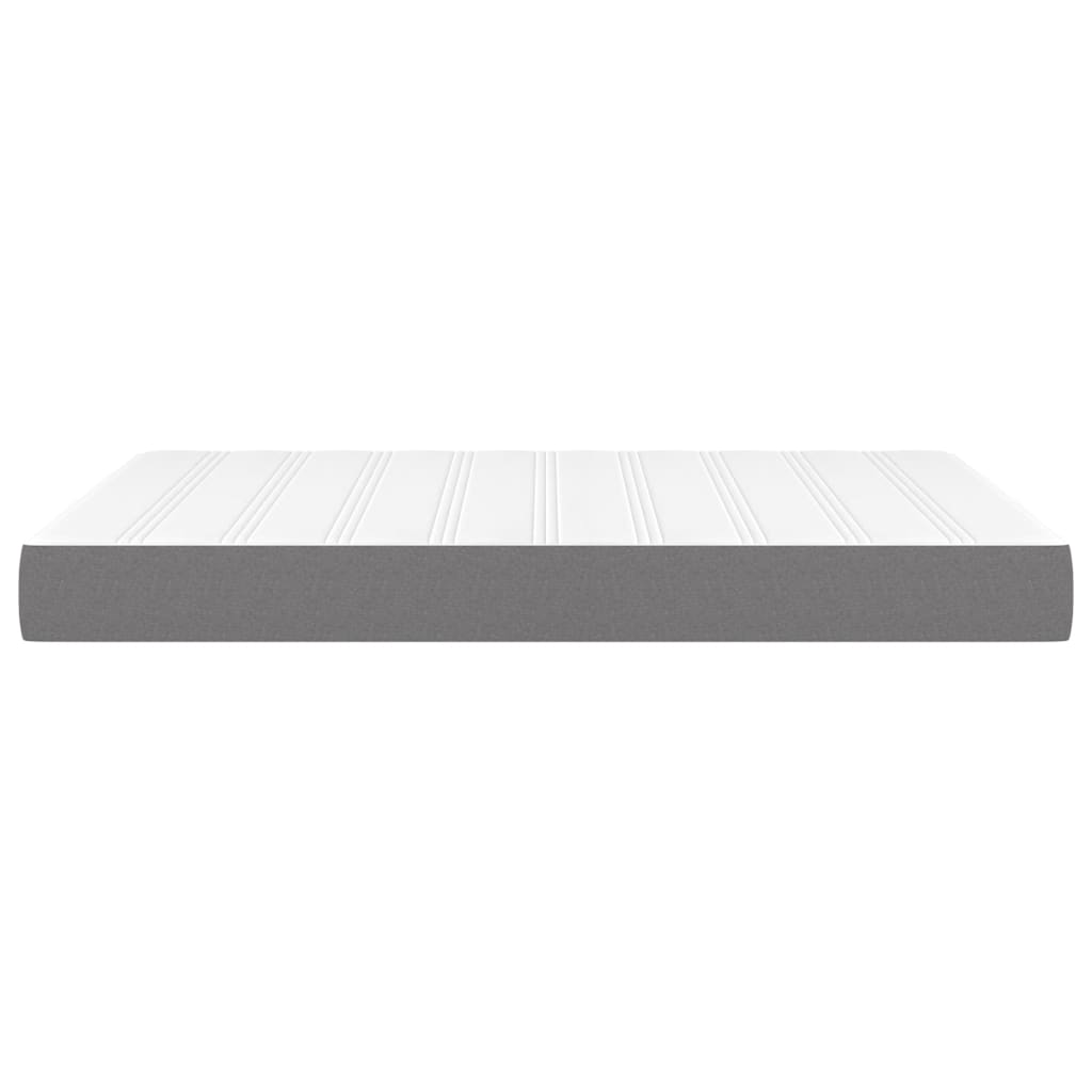 vidaXL Pocket Spring Bed Mattress Dark Gray 53.9"x74.8"x7.9" Full Fabric