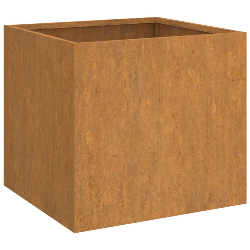 vidaXL Planters 2 pcs 19.3"x18.5"x18.1" Corten Steel