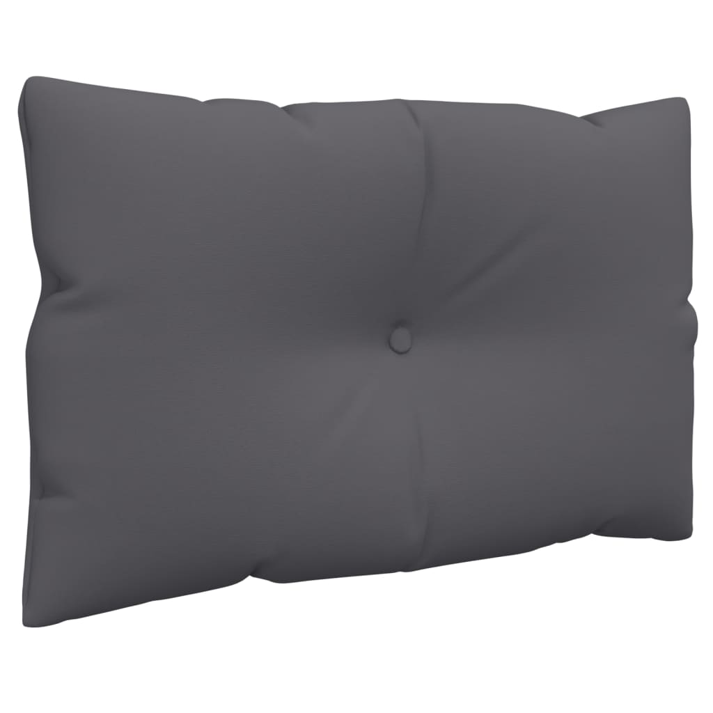 vidaXL Pallet Cushions 2 pcs Anthracite Fabric