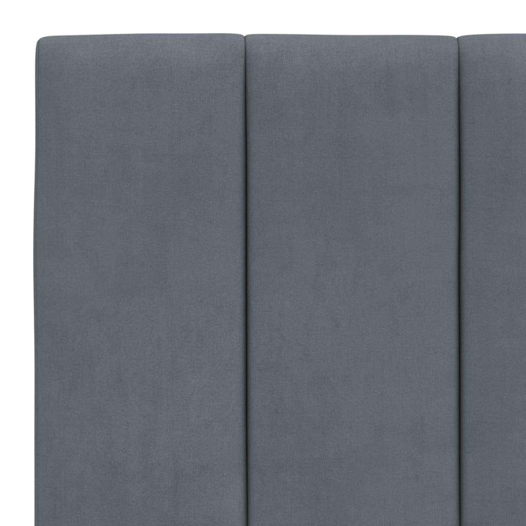 vidaXL Headboard Cushion Dark Gray 72" Velvet