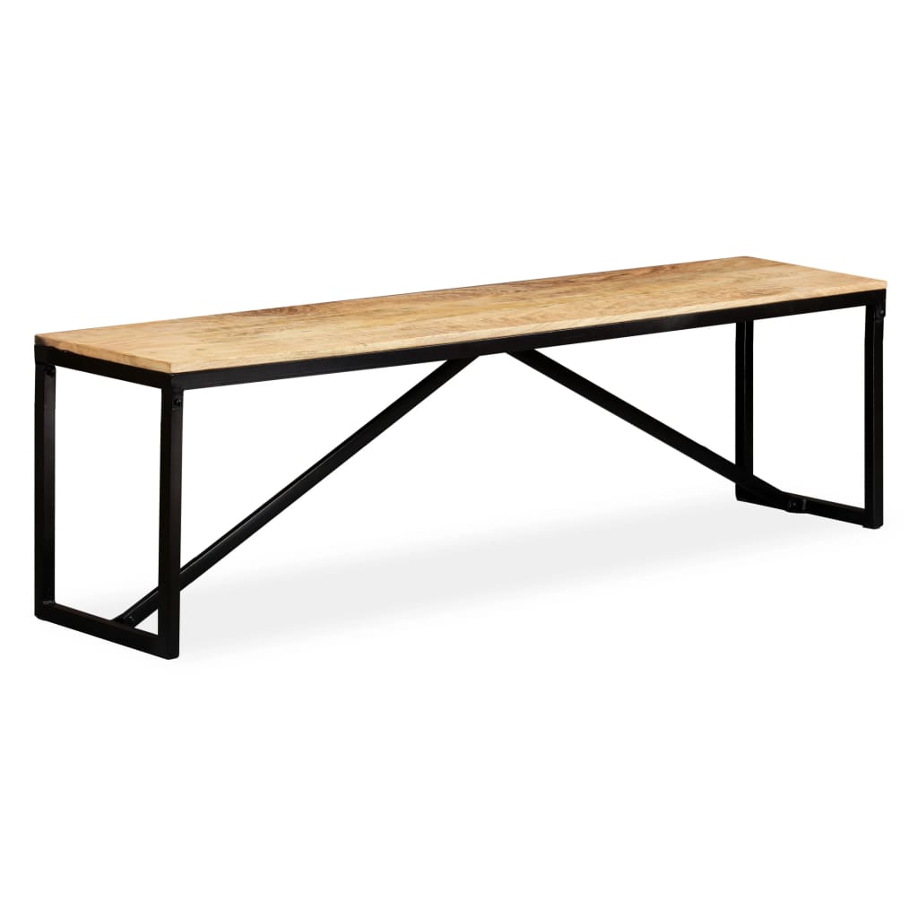 vidaXL Bench Solid Mango Wood 63"x13.8"x17.7"