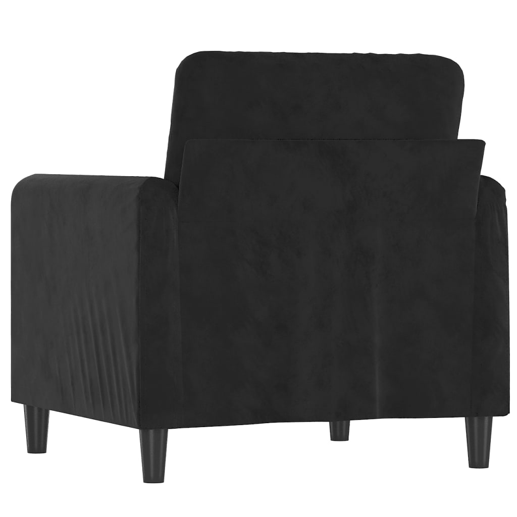 vidaXL Sofa Chair Black 23.6" Velvet