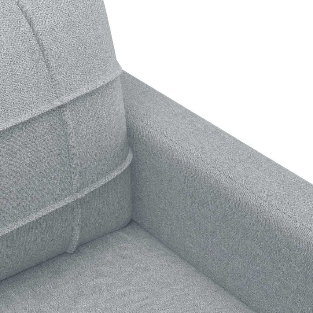 vidaXL 3-Seater Sofa Light Gray 70.9" Fabric