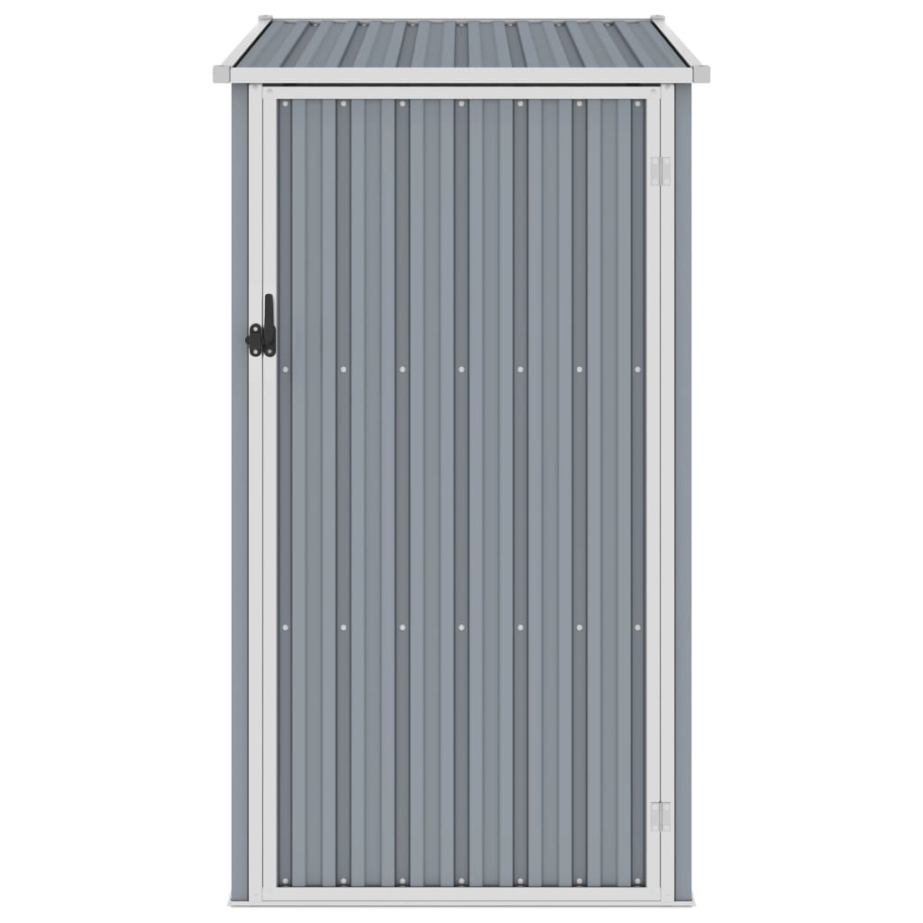 vidaXL Garden Shed Gray 34.3"x38.6"x62.6" Galvanized Steel