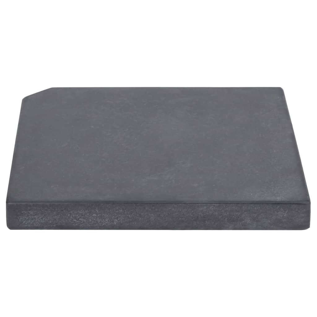 vidaXL Umbrella Weight Plate Black Granite Square 55.1 lb