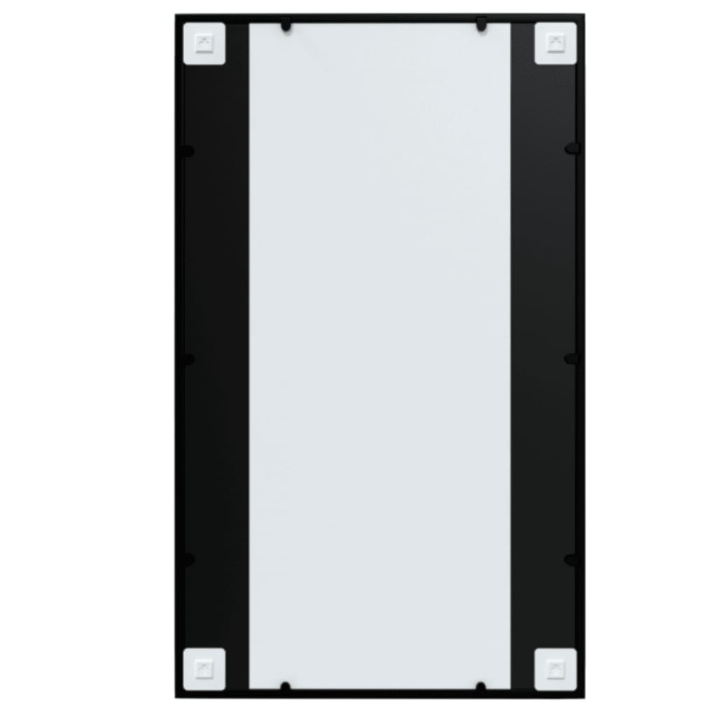 vidaXL Wall Mirror Black 39.4"x23.6" Metal