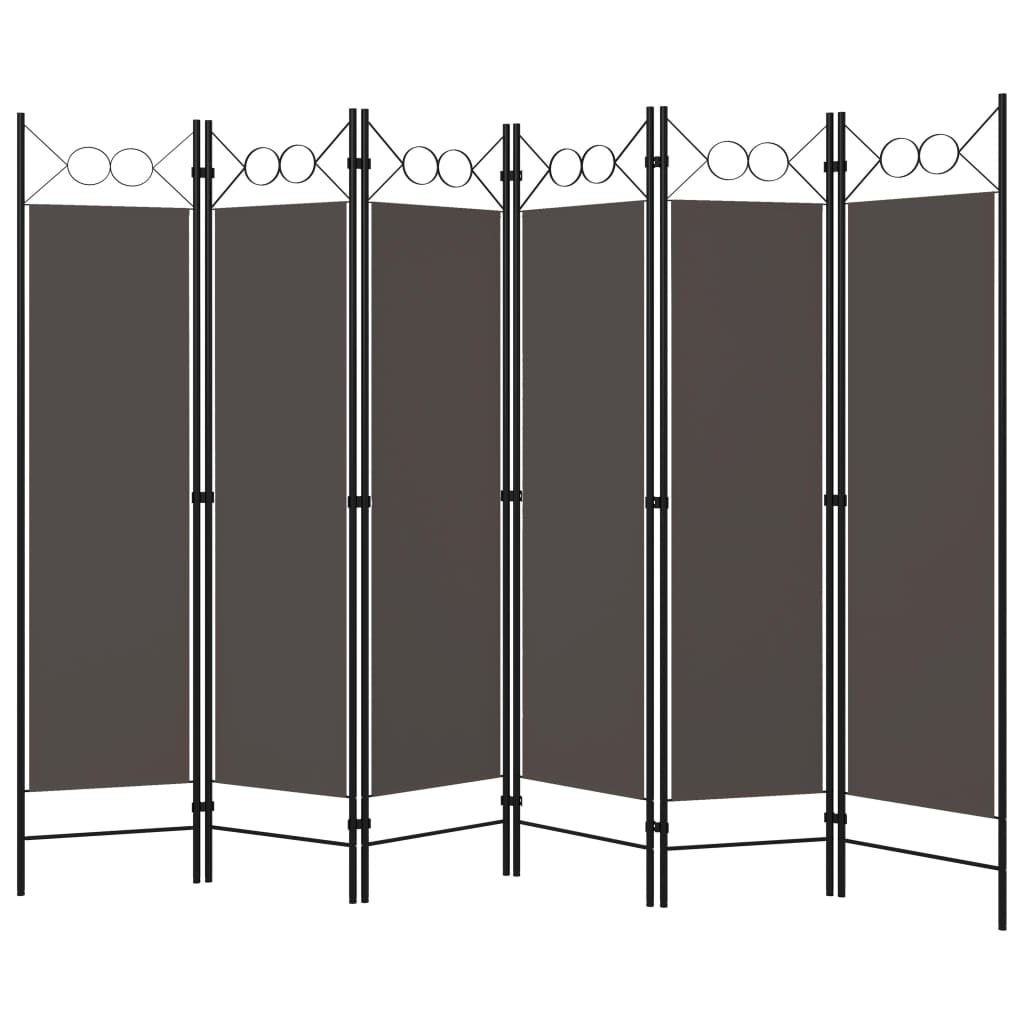 vidaXL 6-Panel Room Divider Anthracite 94.5"x70.9"