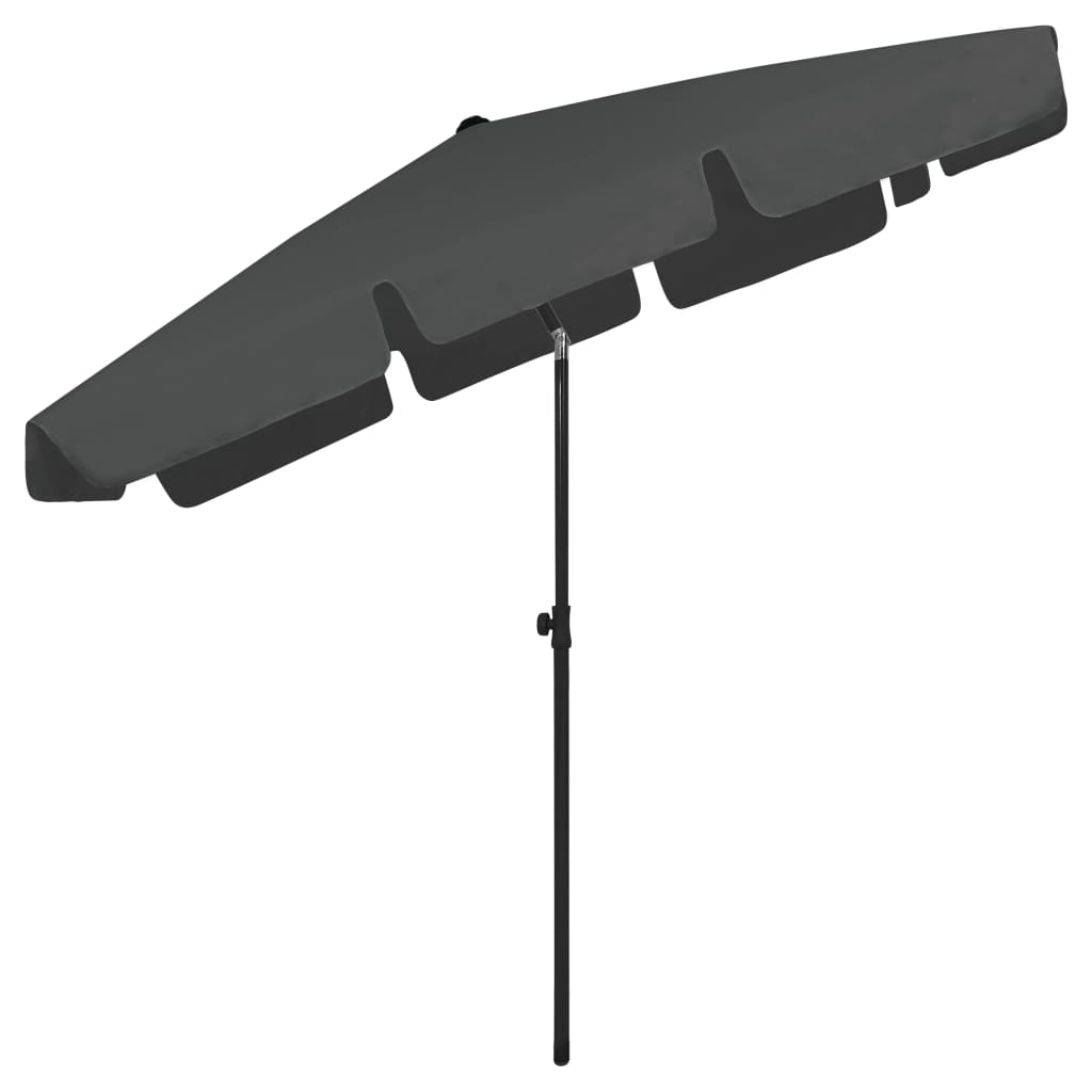 vidaXL Beach Umbrella Anthracite 78.7"x49.2"