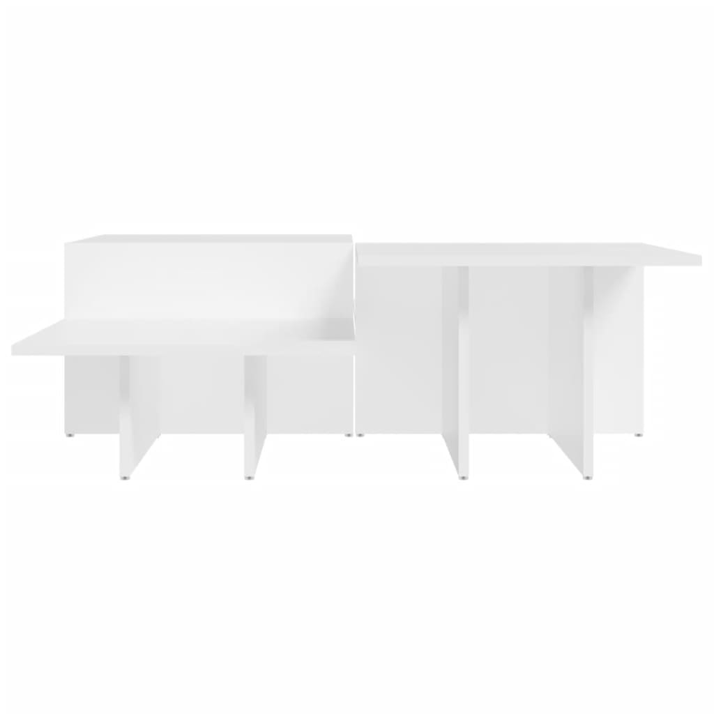 vidaXL Coffee Tables 2 pcs White Engineered Wood