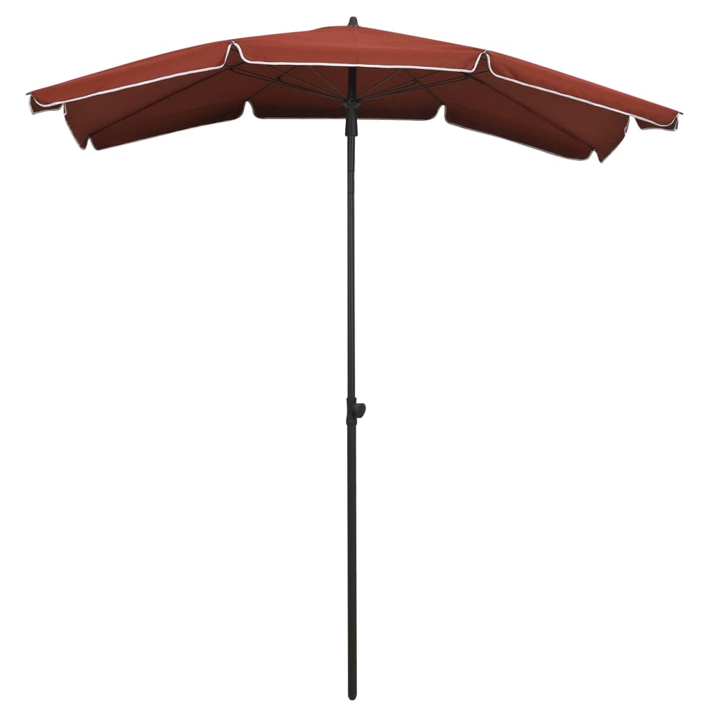 vidaXL Garden Parasol with Pole 78.7"x51.2" Terracotta