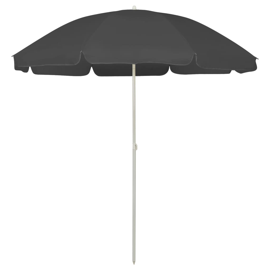 vidaXL Beach Parasol Anthracite 94.5"