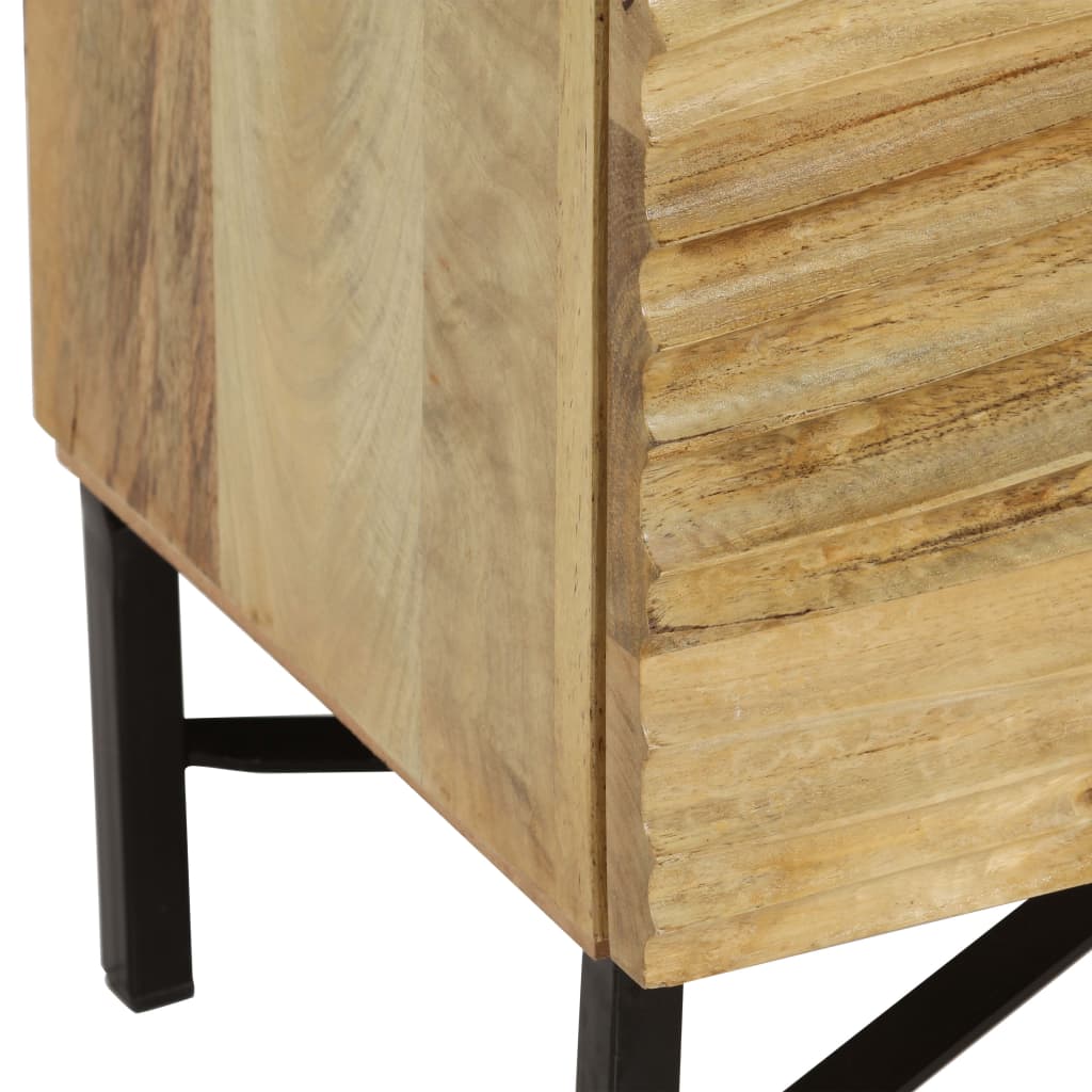 vidaXL Sideboard Solid Mango Wood 23.6"x13.8"x29.5"