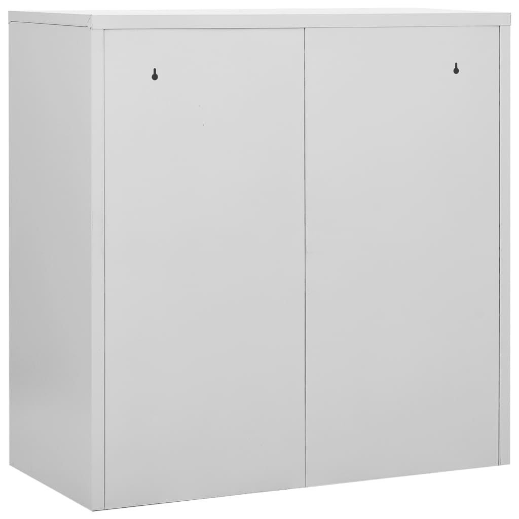 vidaXL Locker Cabinet Light Gray and Blue 35.4"x17.7"x36.4" Steel