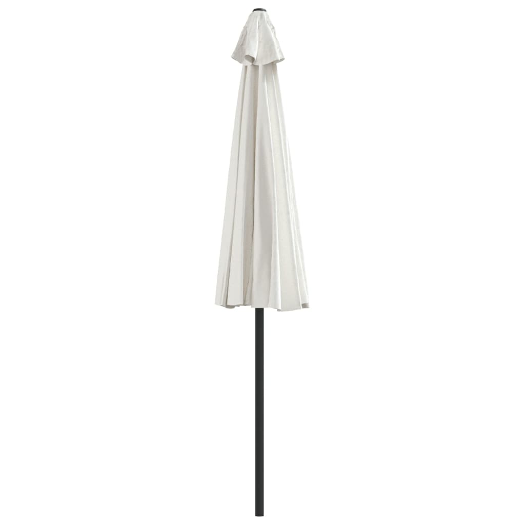 vidaXL Garden Parasol with Aluminum Pole Sand 106.3"x56.7" Half