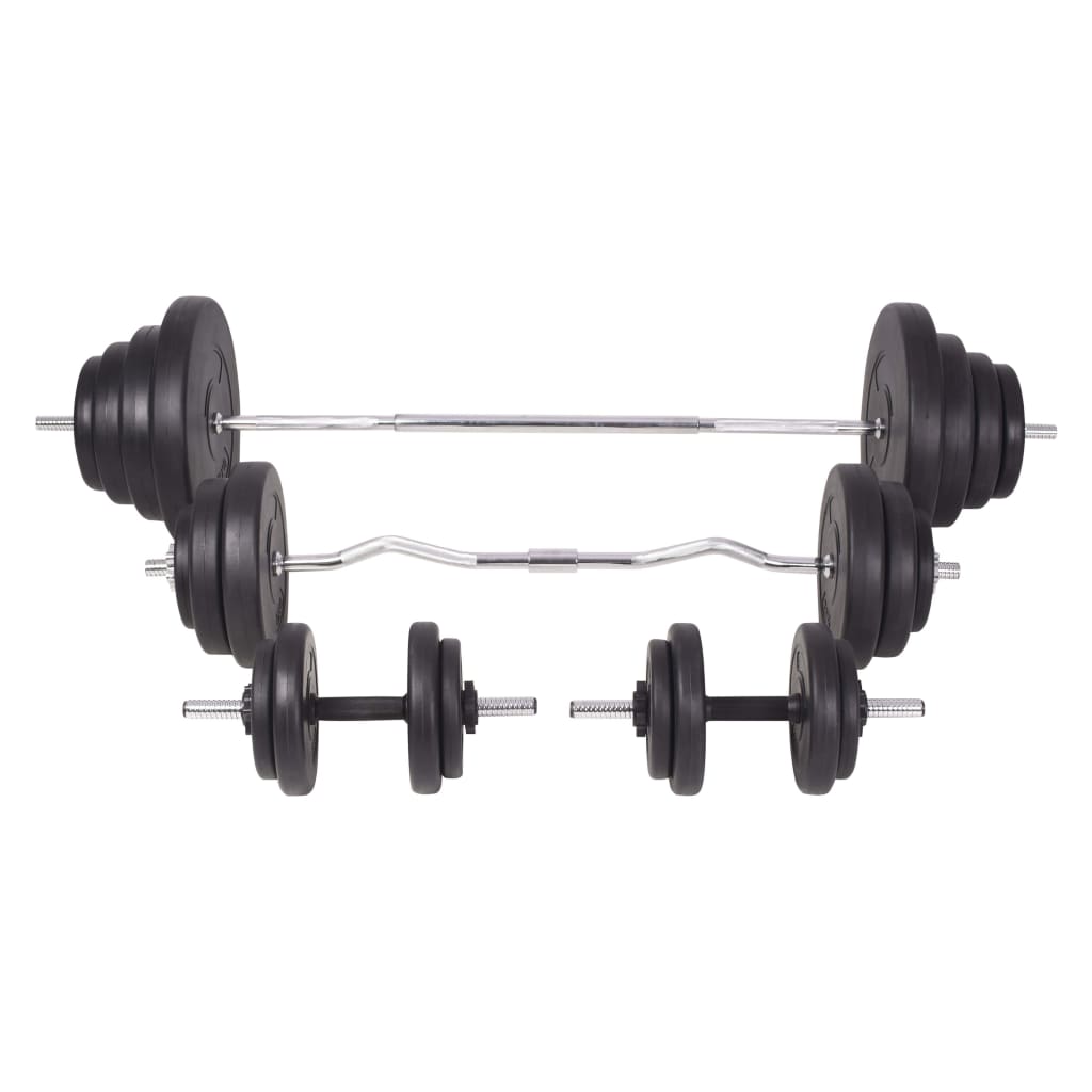 vidaXL Barbell and Dumbbell Set 264.6 lb